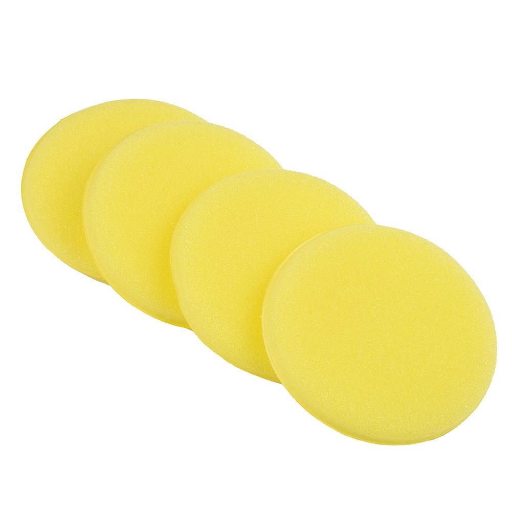 Vehicle Sponge Waxing Yellow 12PCS Applicator Auto Care