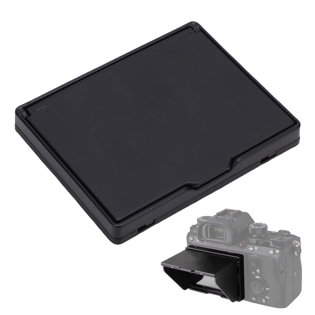 3.2 İnç LCD Ekran Hood ABS Kadife Evrensel Katlanabilir Kamera LCD Ekran Hood Güneşlik Kapağı Fotoğrafçılık İçin