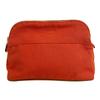 Zipper Cosmetics Pouch Bolide Vanity Cotton Pouch MM Pouch Orange Cotton Used