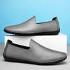 Mocassini Uomo Primavera Estate Casual Pelle Scarpe Uomo Semplici Mocassini Slip-On Scarpe da Guida Scarpe da Barca per Esterno Piatte Lazy Fatte a Mano