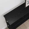 Console Table with Shelf Black Oak Effect 100 X 22.5 X 75 Cm