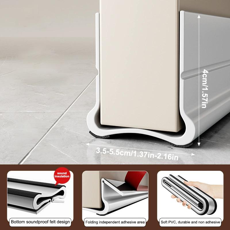 Verstellbare Flexible Türboden-Dichtungsleiste Kaltwind- und Staubdicht Wetterleiste Türfenster-Spalten Schlafzimmer Zugluftstopper