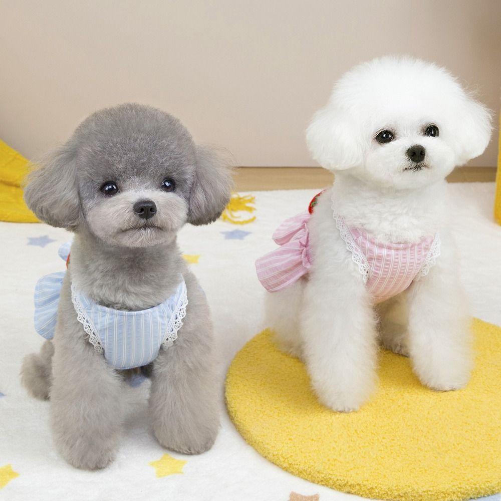 Niedliches Hunde-Kleid Atmungsaktives Katzen-Prinzessinnenkleid Bequeme Haustier-Sommerkleidung Kleintier