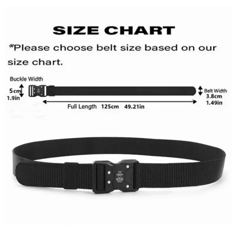 New Tactical Belt Outdoor Work  Training Belt Woven Belt Canvs Tactical Military Multi Function Combat Belt Denim Belt