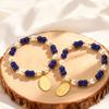 Stainless Steel Virgin Mary Bracelet for Women,Beads Chain Bracelets,Turkey Evil Eye Bracelet,Lucky Wealth Jewelry Gift