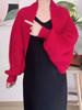 2024 Women's Long Sleeve Knit Shawl - Versatile, Fashionable Spring & Autumn Cardigan, Loose & Warm with Elegant Style.