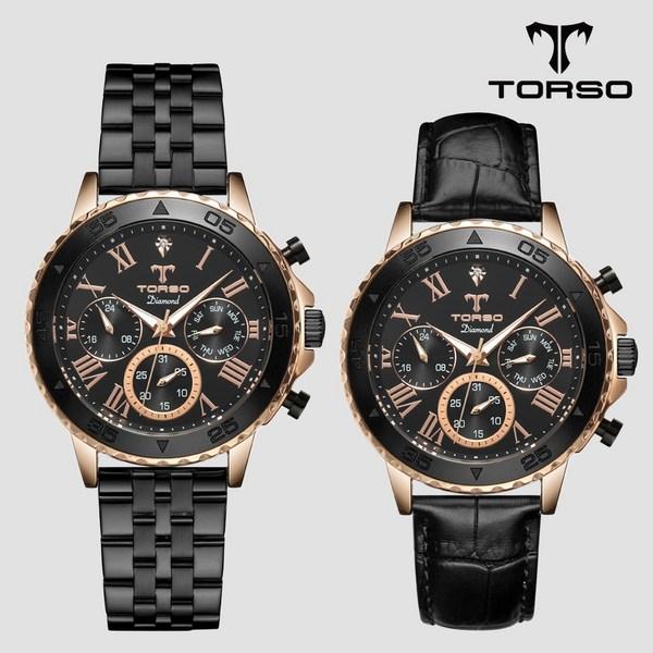 TORSO Torso T76 Balios Multi Diamond Watch Men's Metal Watch (leather strap included),Korean popular watches