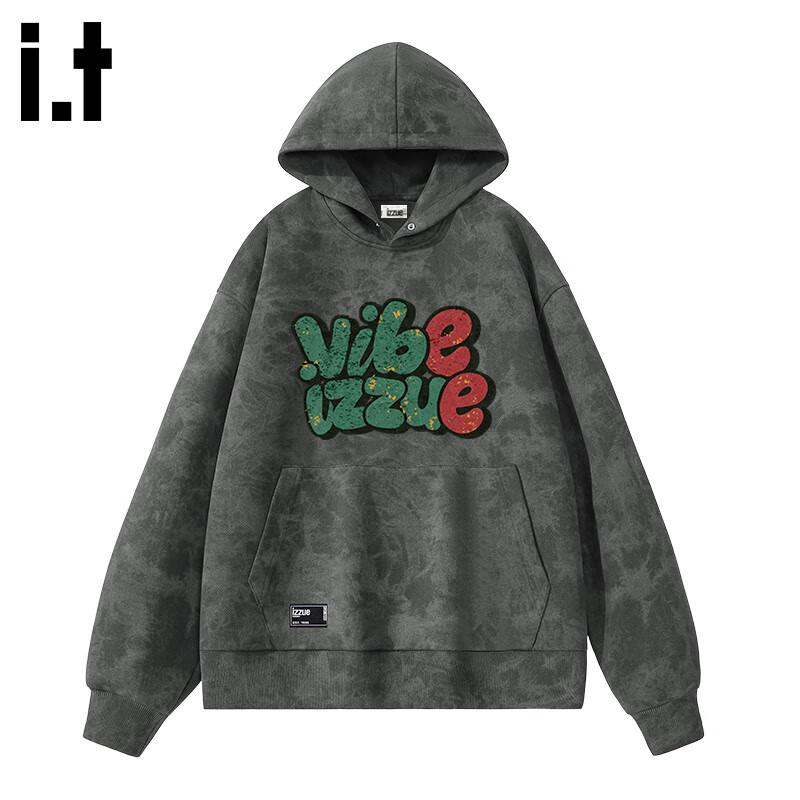 

Мужская толстовка с капюшоном Izzue It из плотного трикотажа с принтом тай-дай L