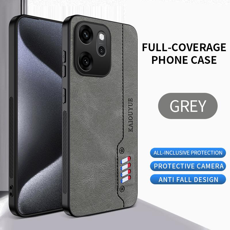 Hit Stitching Color Retro Matte Leather Back Case For OPPO Reno14 Reno 14 F Pro 5G Full Cover Camera Protector Anti Slide Shell