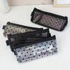 1 Piece Transparent Mesh Makeup Bag, Travel Portable Makeup Brush Organizer, Women'S Lipstick Storage Tool