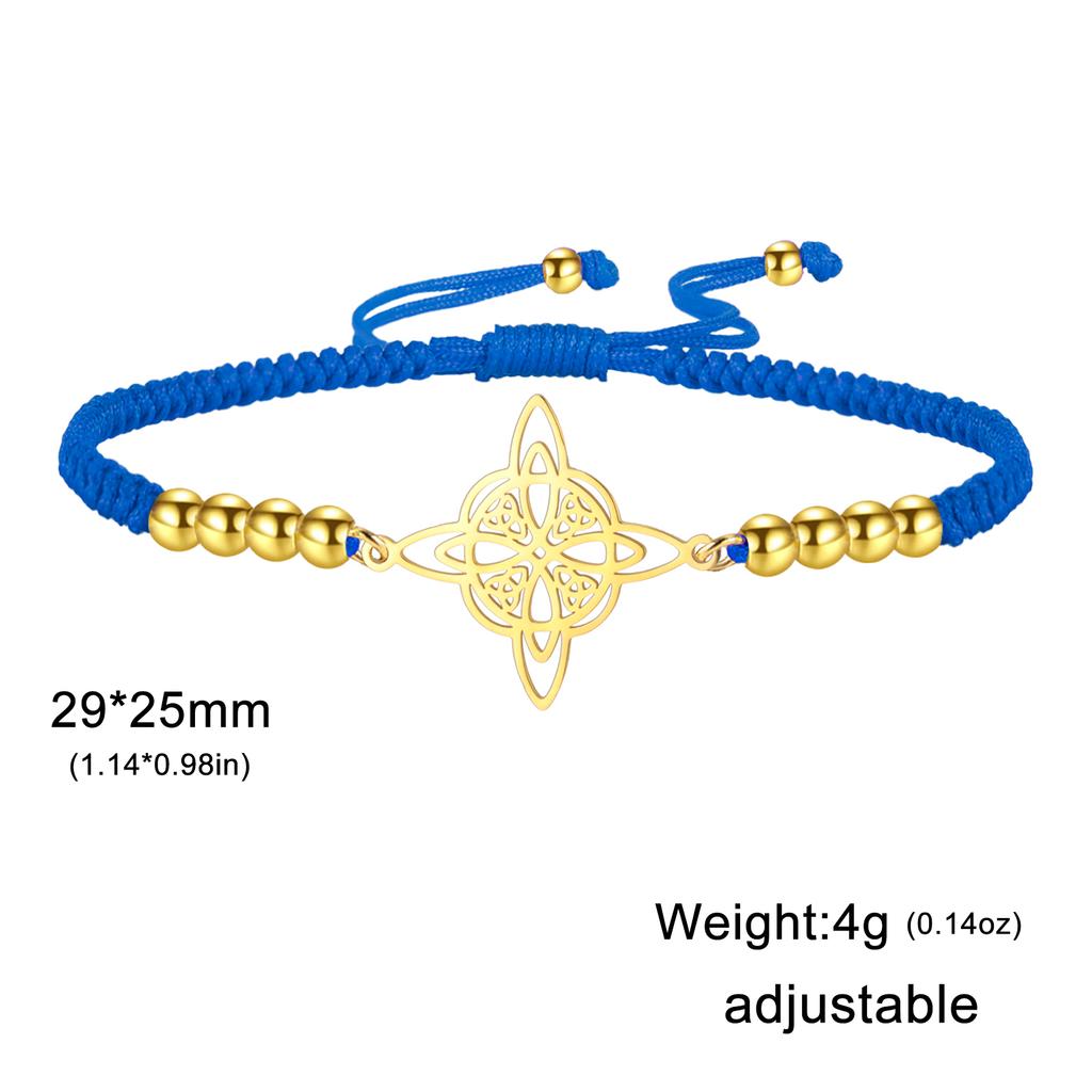 Dawapara Keltský Triquetra Uzel Trojice Náramek Wicca Symbol Nerezová Ocel Irský Dárek Amulet Štěstí Šperk