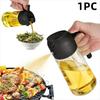 Tragbare Ölsprühflasche, 2-in-1 Olivenölsprüher & Nachfüllwerkzeug, Küchenhelfer zum Kochen für Heißluftfritteuse, BBQ, Backen, Salat, 470 ml