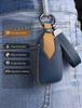 YINEOR Cadillac Key Fob Cover Leather Car Key Case Keychain Smart Key Fob Holder