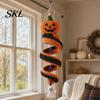 DIY Heimwandbehang Handwerk Häkelset, Geist/Pinguin/Hirsch/Lebkuchenmann/Kürbis Form, Spiral Halloween Ornament Basteln für Dekor Set Erwachsene