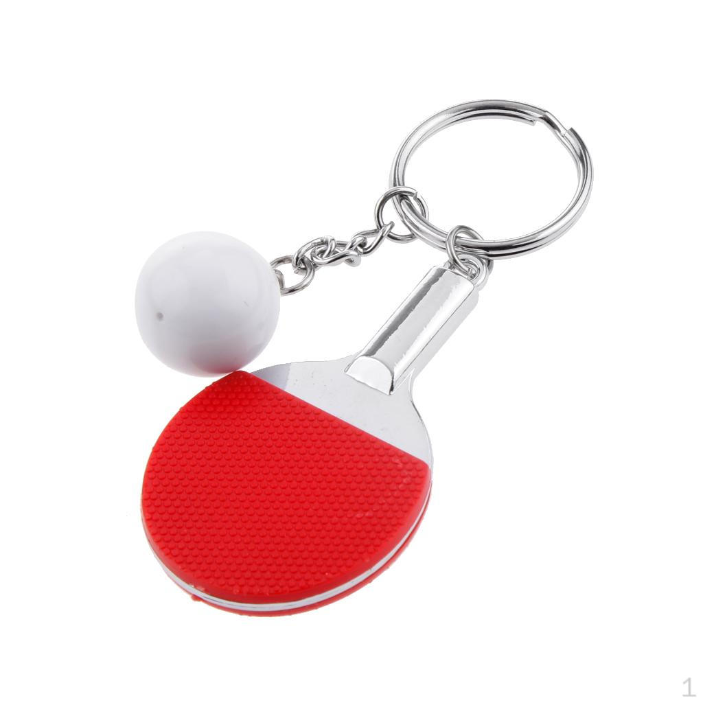 Keychain Pendant Sets Table Tennis Racket And Ball