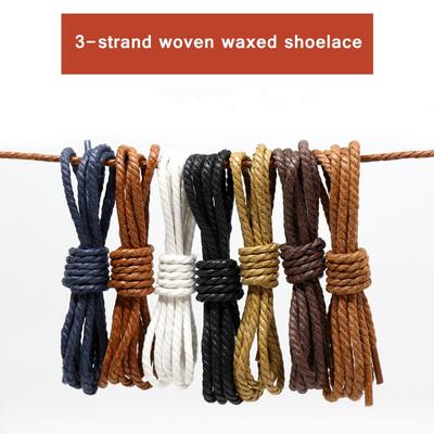 1 paio di lacci per scarpe casual in pelle lacci per scarpe rotondi cerati lacci per scarpe stivali scarpe sportive corda corda 60/90/120/150 cm accessori
