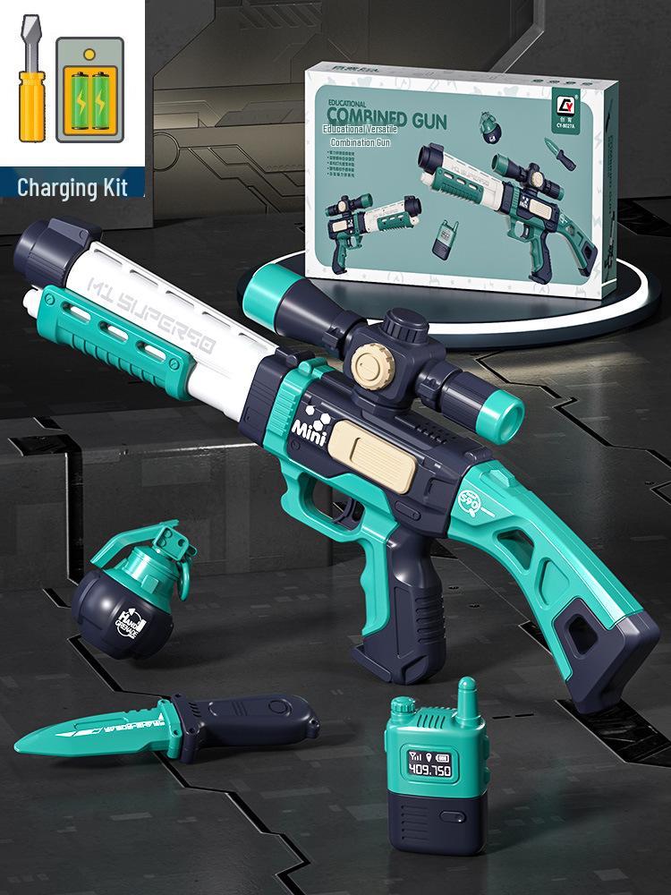 DIY Magnetic Gun Kit with Sound & Light for Kids Ages 3-6 - Educational Toy & Gift