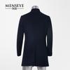 Menseye Menseye Winter New Dark Blue Mid Length Long Length Woolen Fashion Silm Men Outwear