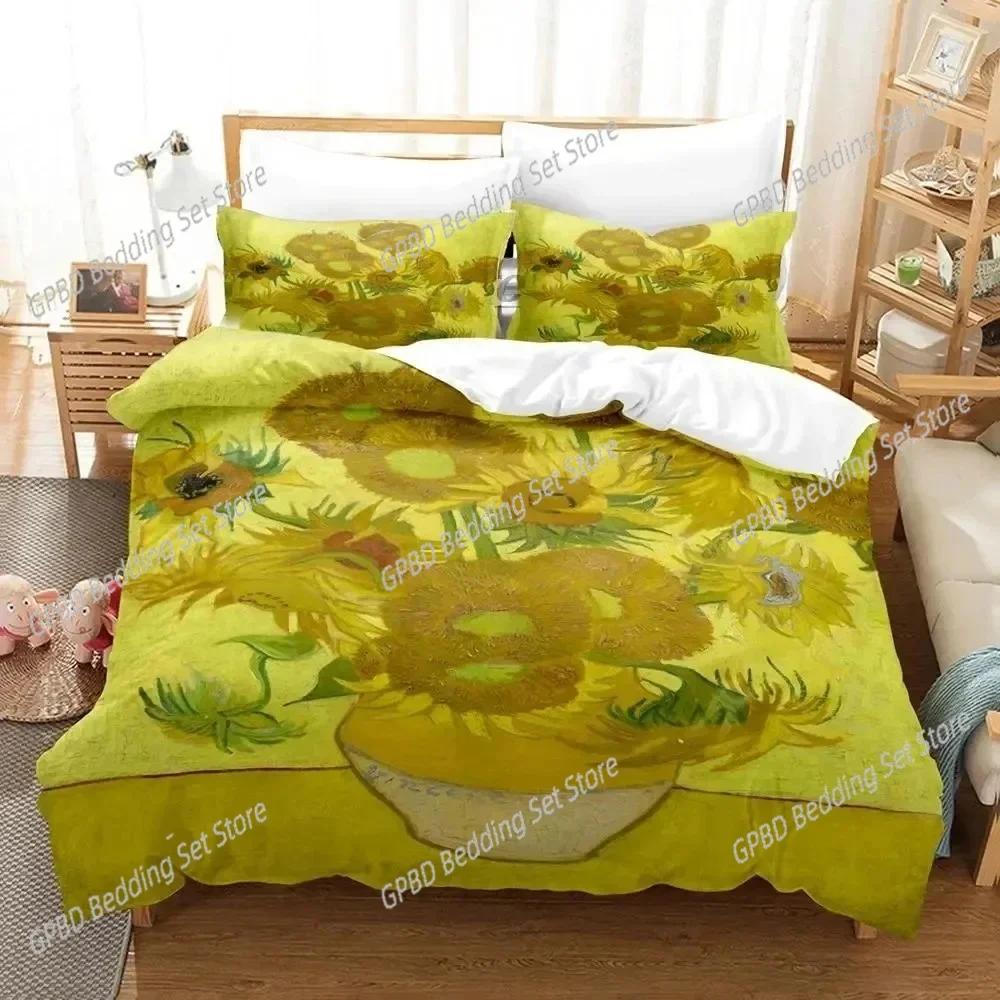 Comforter 3D Print Van Gogh Bedding Set For Bedroom Soft Modern S Comefortable Kids And