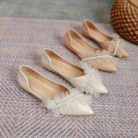 Dámské podzimní 2025 pantofle na robustním podpatku se čtvercovou špičkou s perlovou ozdobou a měkkou podrážkou pro venkovní nošení