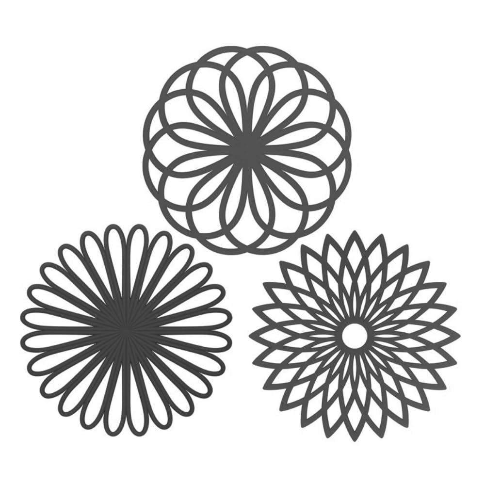 

ideamall Силиконовые подставки, Термостойкие, Стильные, Нескользящие, Настенные, Набор из 3 штук (Темно-серый)