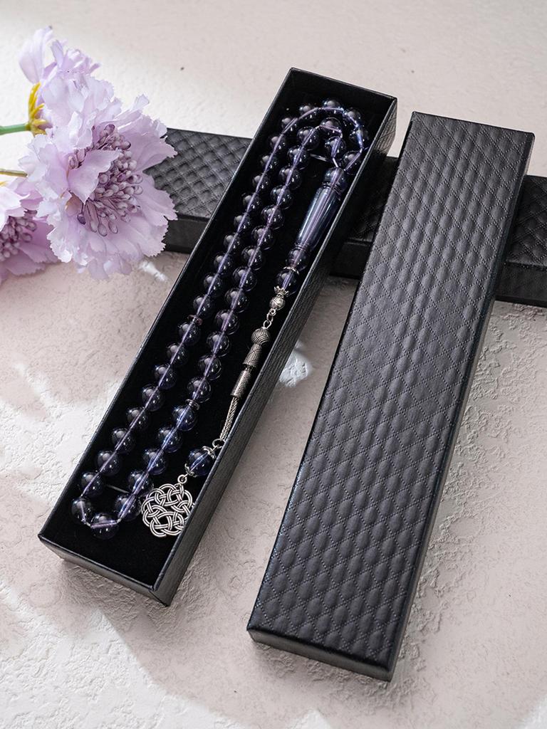45 Acrylic Muslim Tasbih Prayer Beads with Gift Box - Arabic/Middle Eastern Rosary for Daily Use