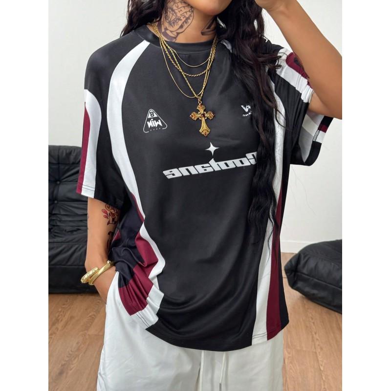 Mens Womens Casual Retro American Style T-Shirt Digital Print Slim Fit Short Sleeve Crew Neck Tee