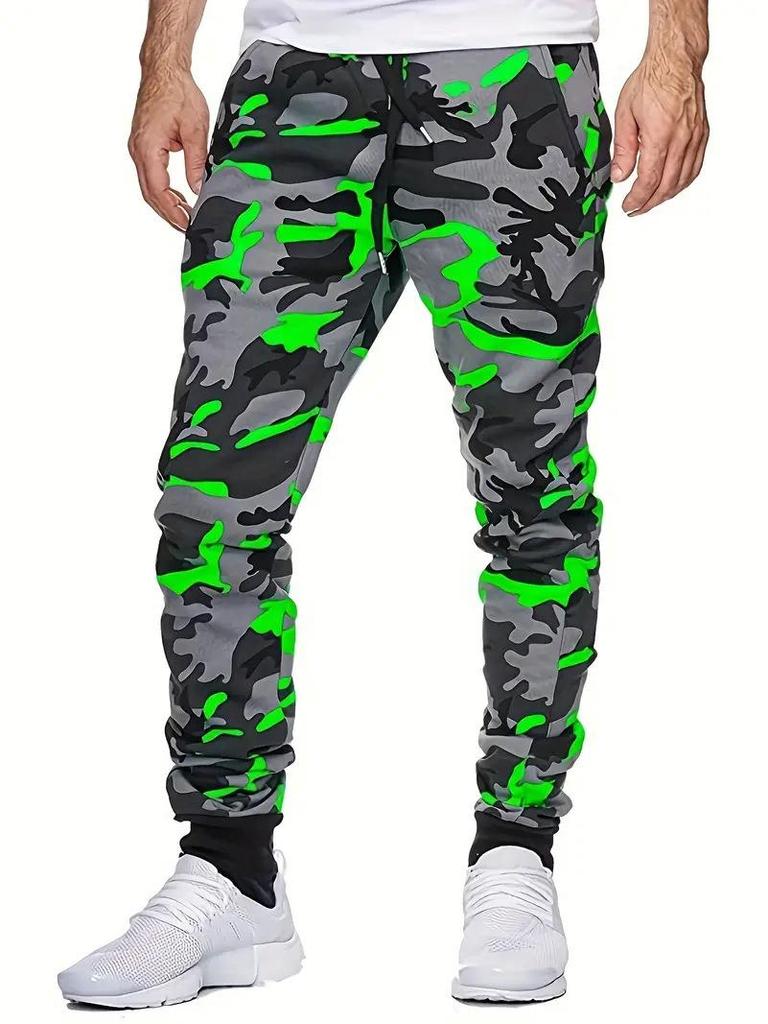 2024 Men's British Style 3D Printed Sports Casual Trousers