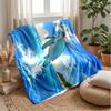 Ocean Adventure Map Theme blanket Lightweight Warm Flannel Blanket Decorative Throw Blanket for Home Decoration