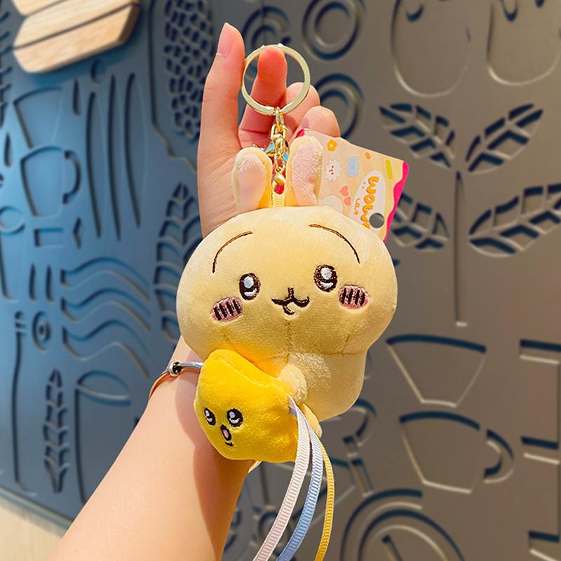 Desenho Animado Kawaii Chiikawa Pingente Decorativo Boneca de Pelúcia Brinquedo Chaveiro Pingente de Bolsa Acessórios Brinquedo Infantil Presentes