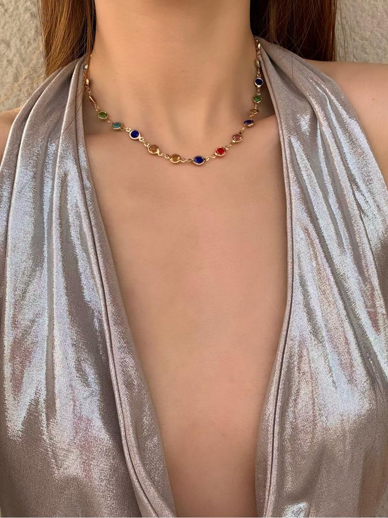 Stylish Womens Long Pendant Necklaces In Colorful Crystal And Alloy For Everyday Wear