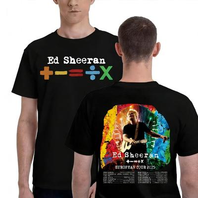 Ed Sheeran European Tour 2026 T Shirts Men Women Clothing Summer Cotton Casual Short Sleeve Tshirt Fashion Oversized Tee Shirt