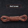 1Pair Cotton Waxed Shoelaces Men's Black Waxing Business Leather Shoelaces Boots Leather Boots Round Shoe Rope Linen Fine Laces