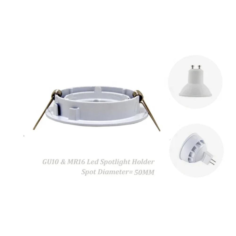 GU10 Lamp Base Ceramic Light Holder Surface Downlight Frame Ceiling Light Fitting Spotlight Frame Housing Downlight  Zinc Alloy