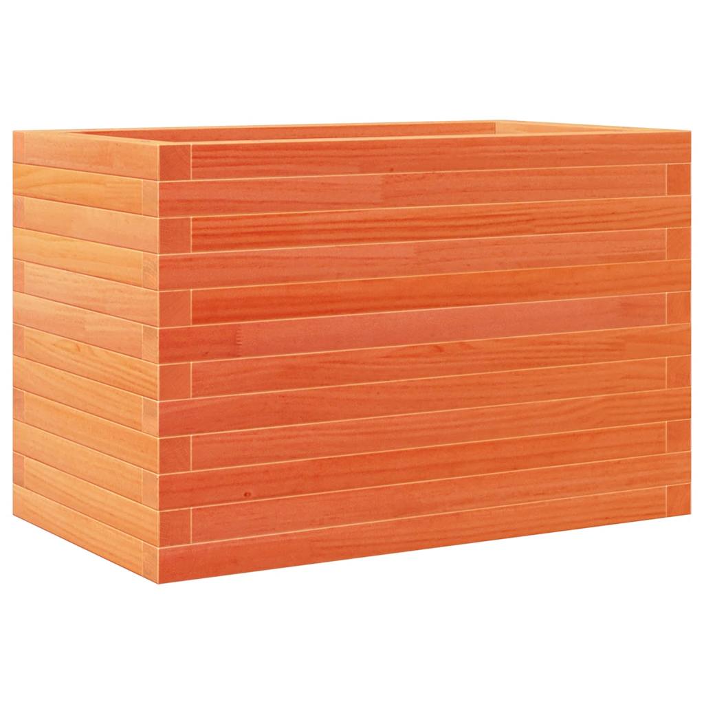 Plant Pot Wax Brown 70 X 40 X 46 Cm Solid Pine Wood