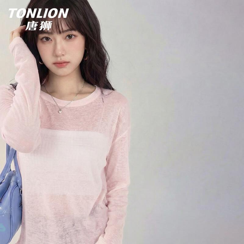 

Женский прозрачный топ TonLion с длинным рукавом из смесовой ткани Tencel XL