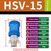 Air Flow Control Flow Control Manual Switch HSV-06 Slide Valve Flexible Connection Thread One-way Valve Sensitive Sliding