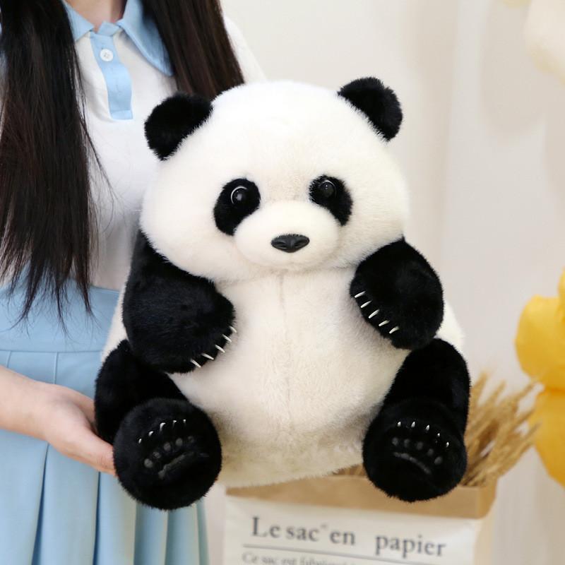 Adorable Authentic Plush Panda Toy Soft Stuffed Animal Gift For Girlfriend 35cm 45cm Options Available