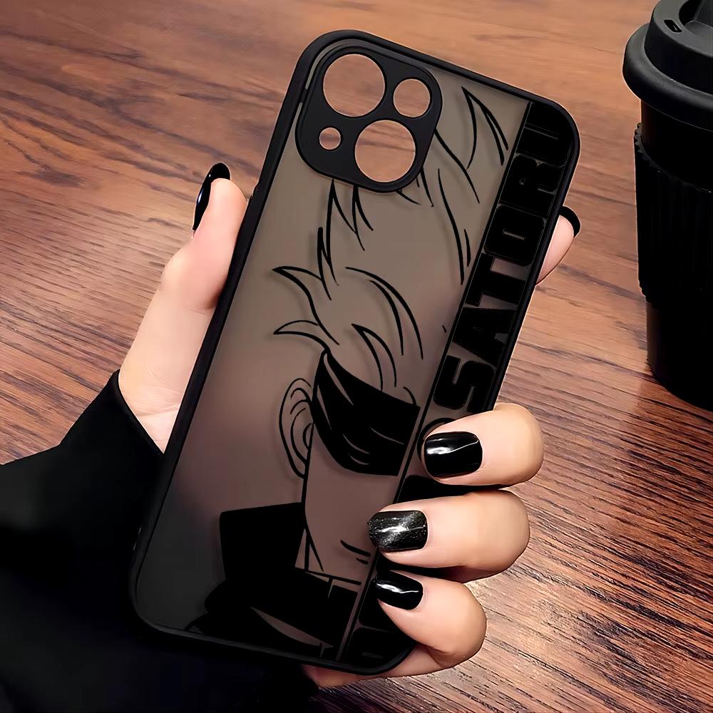Anime Jujutsu Kaisen Phone Case For iPhone 11 12 13 14 15 16 Pro Max XR X XS Mini 8 7 Plus SE Shockproof Matte Fundas