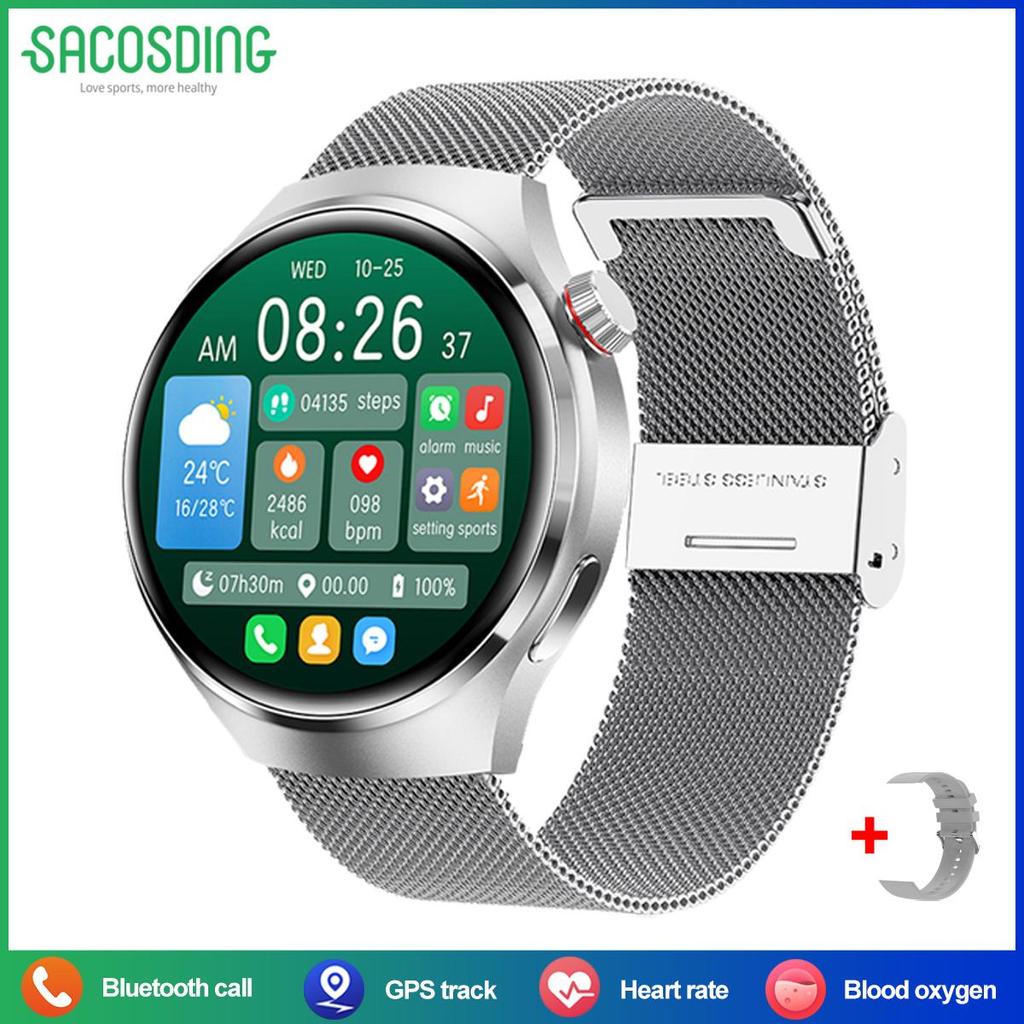 2025 For Android GT4 Pro GPS Track Smart Watch Men 360*360 AMOLED Screen Heart Rate Bluetooth Call IP67 Waterproof Man Smartwatch