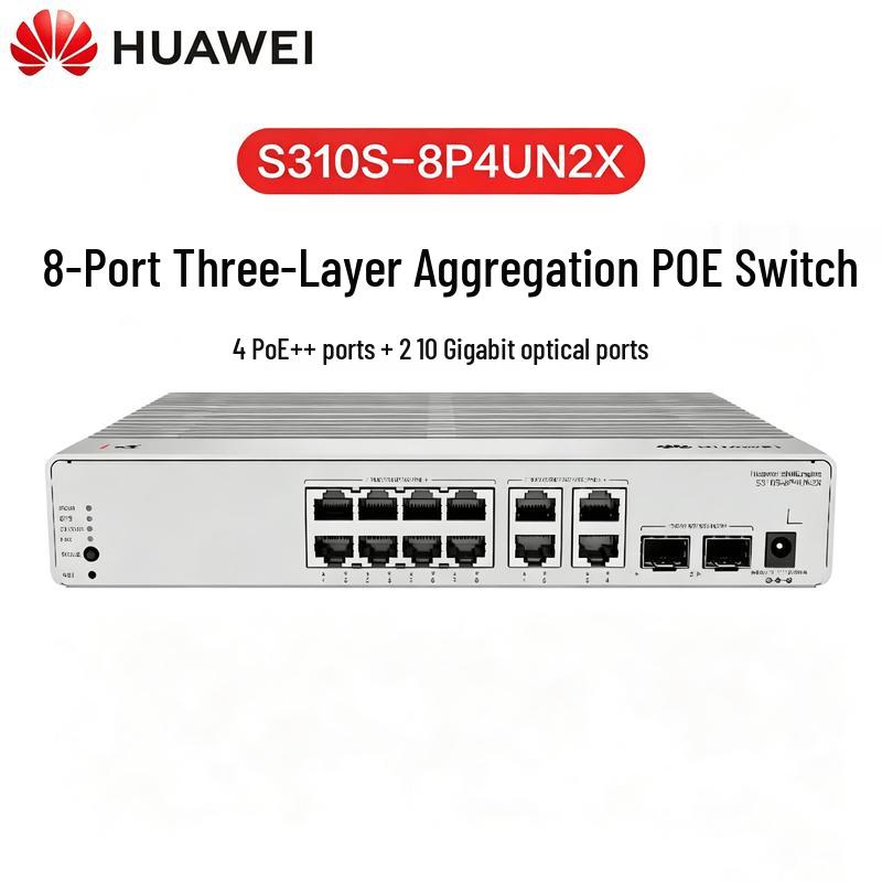Huawei S310S-8P4UN2X Layer 3 Managed PoE++ Switch
