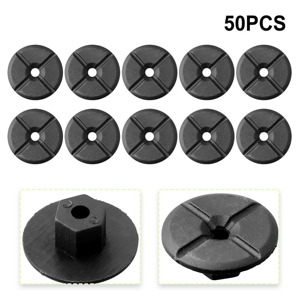 50pcs Car Unthreaded Plastic Nuts Clips A2019900050 4mmHole Without Threaded ForMercedes ForBMW W201 W124 190DCar NutFender Snap
