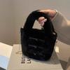 Chain Furry Chain Handbag Pan Buckle Crossbody Bag Trendy Chinese Style Plush Bucket Bag  Party