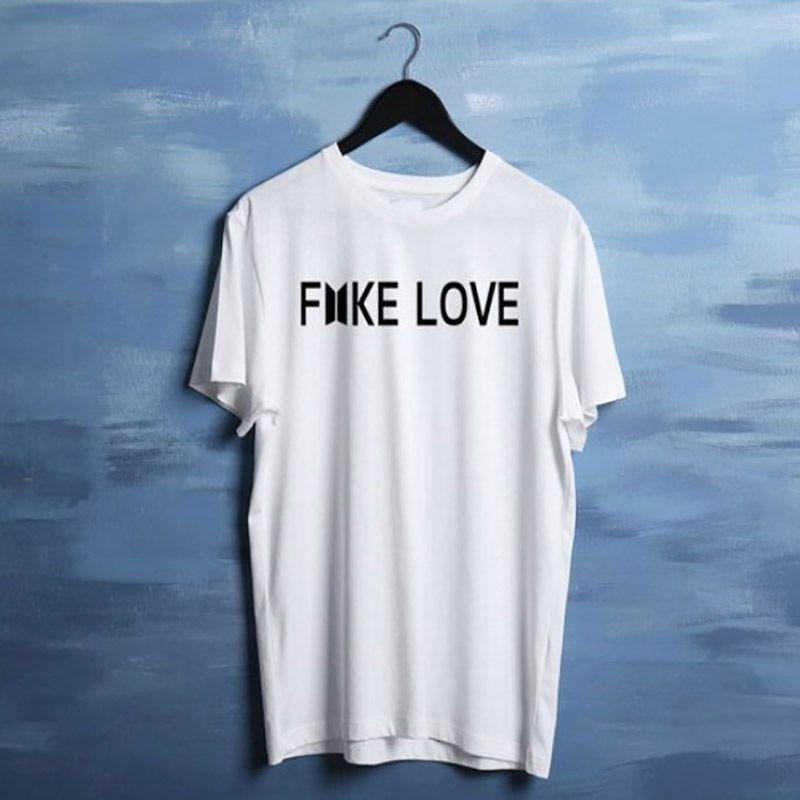 

Kpop Love Bts Bangtan Boys Unisex Tee T Shirt Cotton Tshirt Kpop Top New XL белый