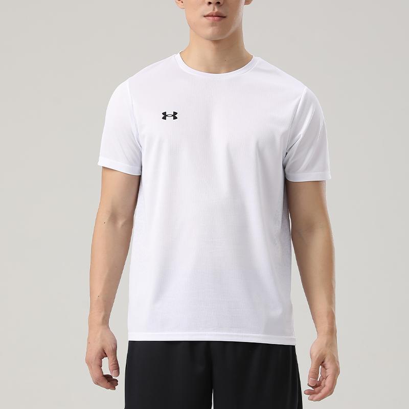 Under Armour Loose Fit Round Neck Pullover Fitness Training Short Sleeve T-Shirt Unisex Tops White 25500512-100