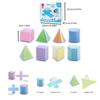Kit Model Matematic Geometrie 3D Pentru Școala Gimnazială Cub și Prismă Dreptunghiulară Diagrame desfășurate