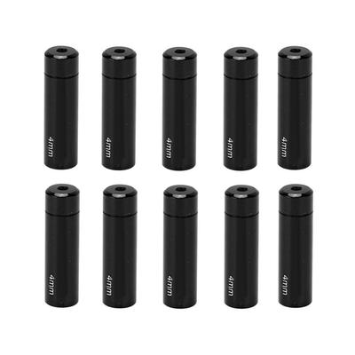 Lot de 10 embouts de câble de changement de vitesse en alliage d'aluminium de 4 mm pour vélo de route et de montagne
