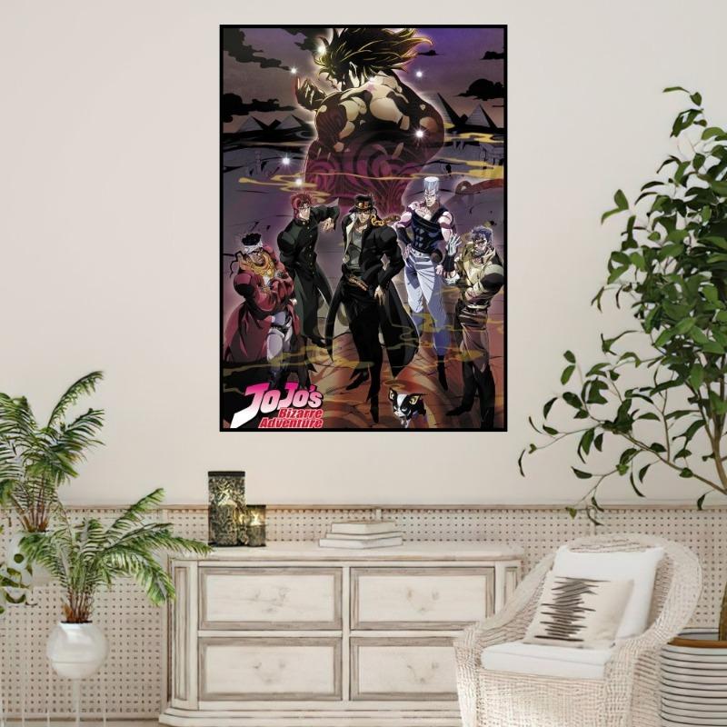 Anime JoJos Bizarre Adventure Poster Prints Wall Sticker Painting Bedroom Living Room Decoration Office Home Self Adhesive