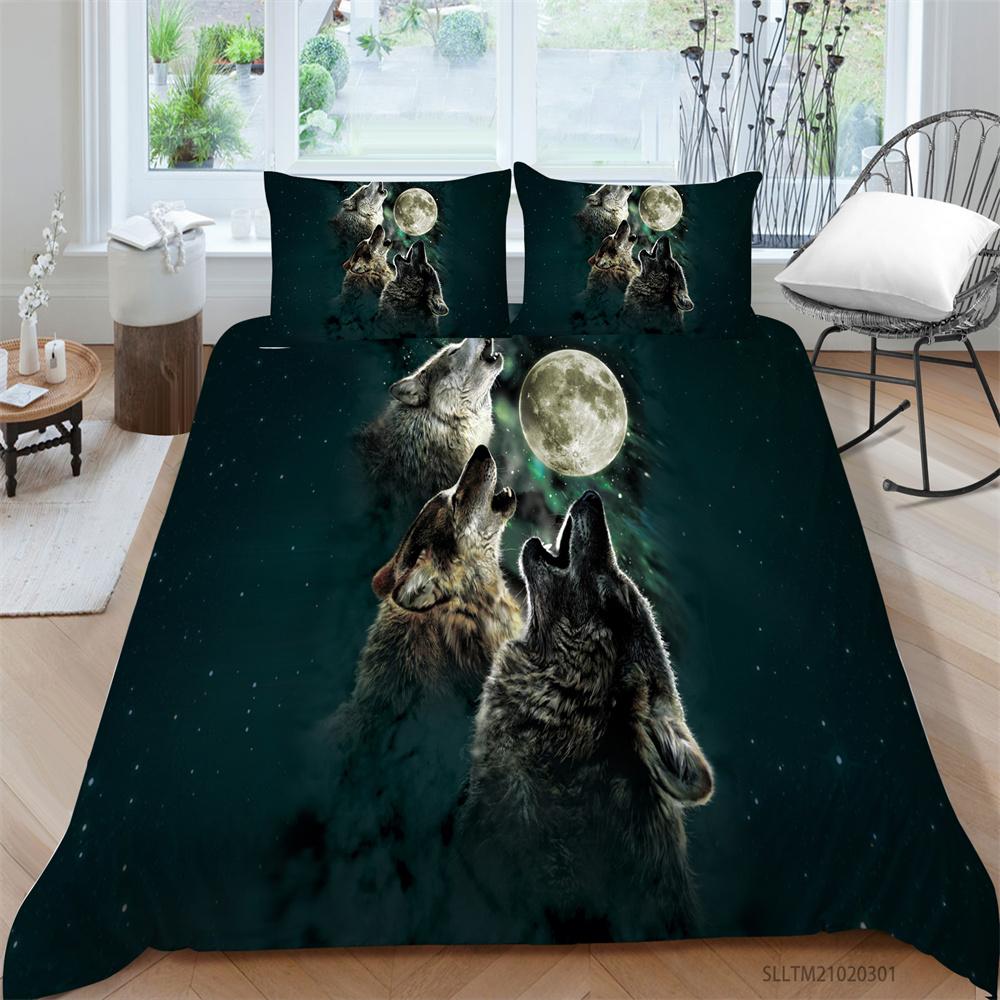 

Комплект постельного белья, покрывало с 3D креативным принтом, 2/3 шт., пододеяльники, домашний текстиль, удобная теплая наволочка из микрофибры для спальни EU Single 135x200cm