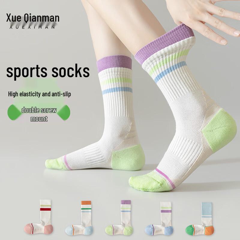 Xueqieman Women s Sport Tube Socks One Size